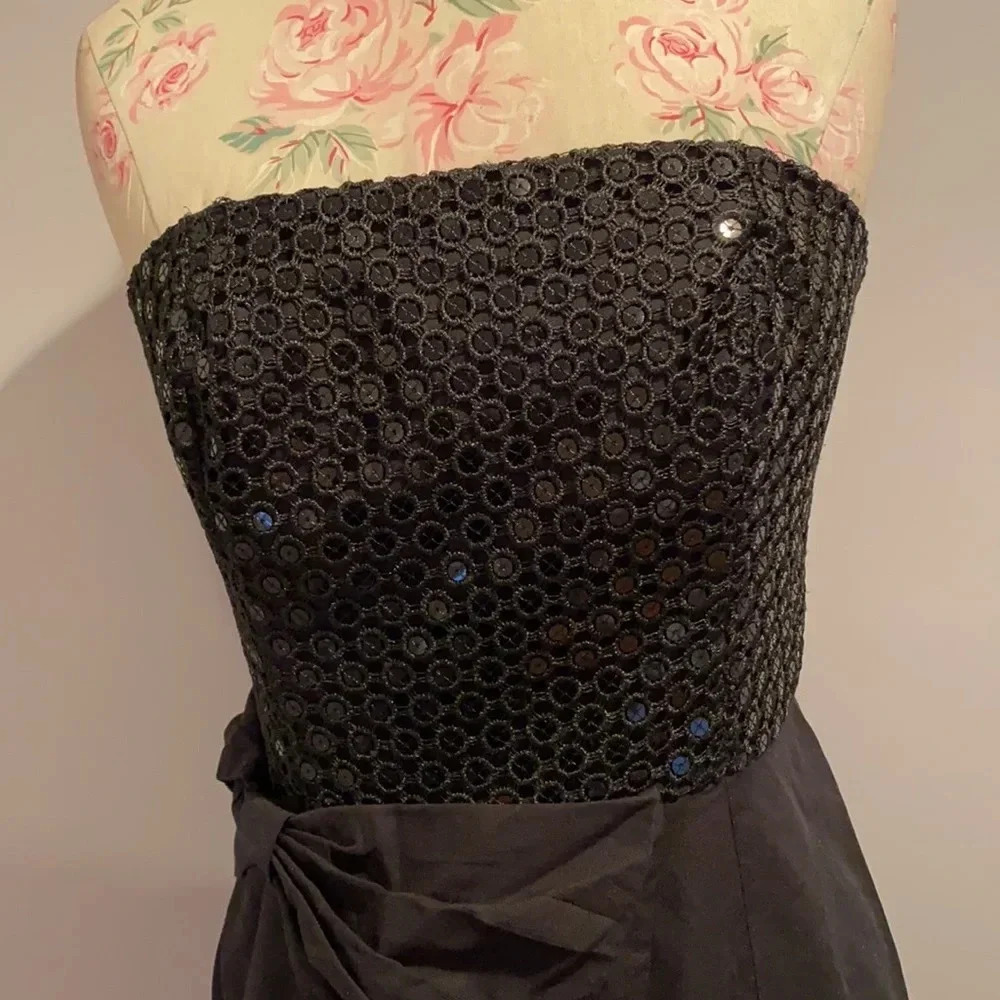 Lilly Pulitzer black strapless mini dress size 2 - Picture 2 of 14